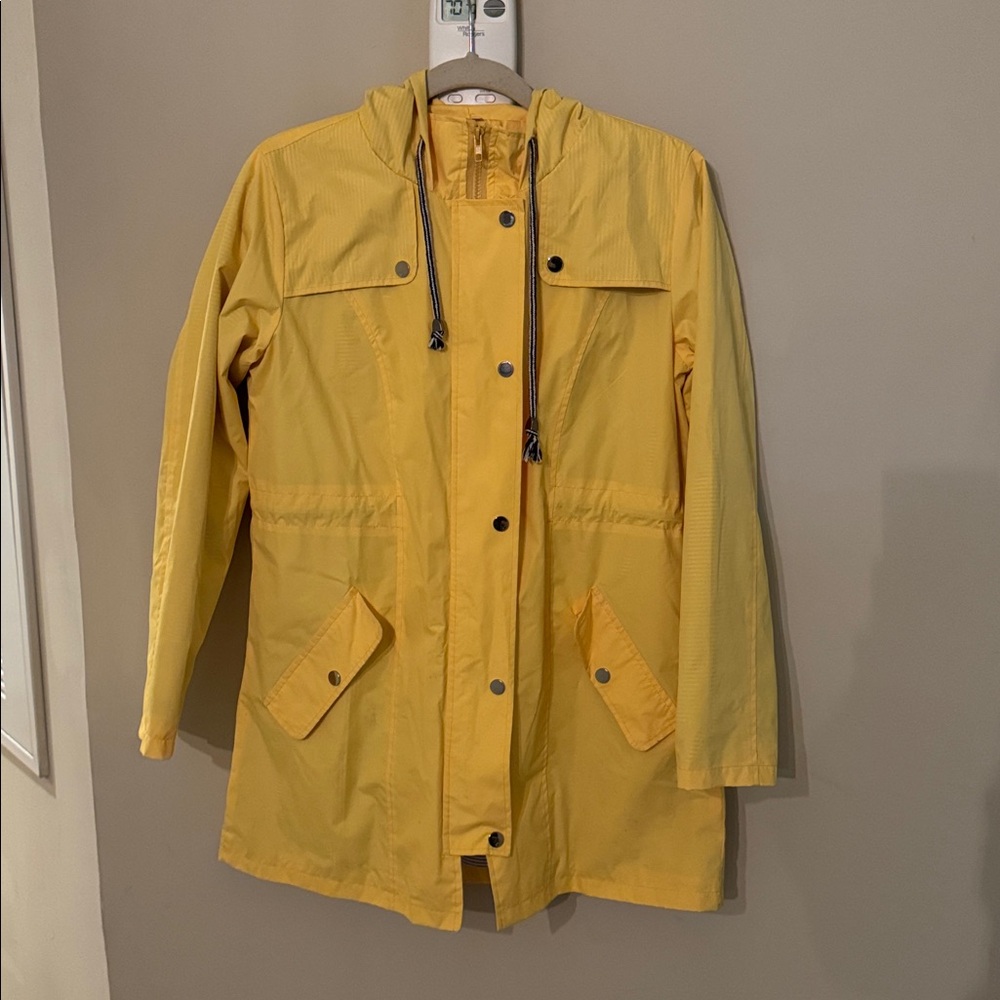 Yellow Hooded Raincoat
